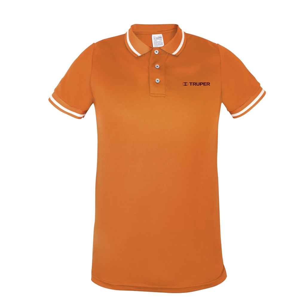 69981 / Playera polo performance naranja, para caballero,talla CH, Truper
