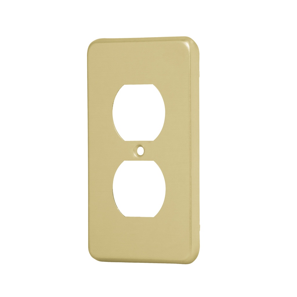 46408 / Placa dúplex de aluminio, línea Standard, Volteck