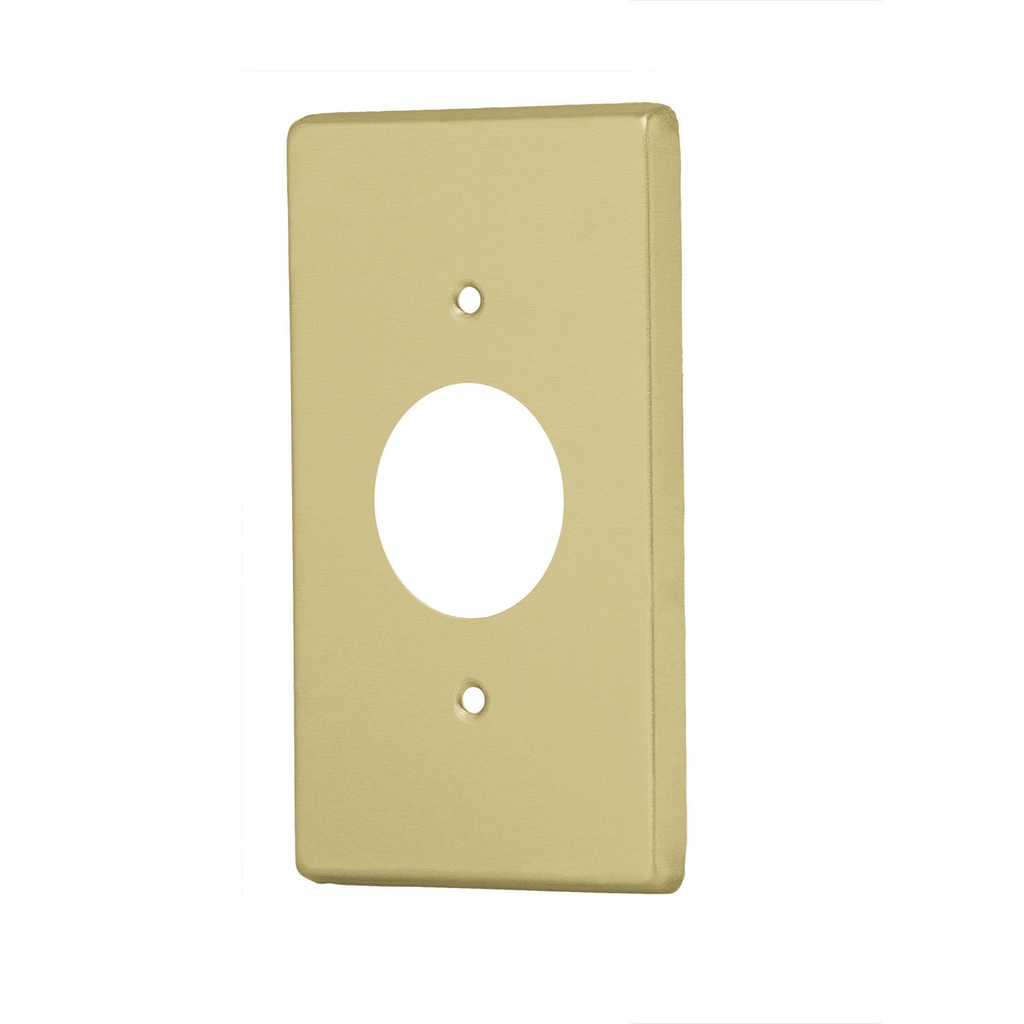 46414 / Placa para contacto redondo, de aluminio, línea Standard, Volteck