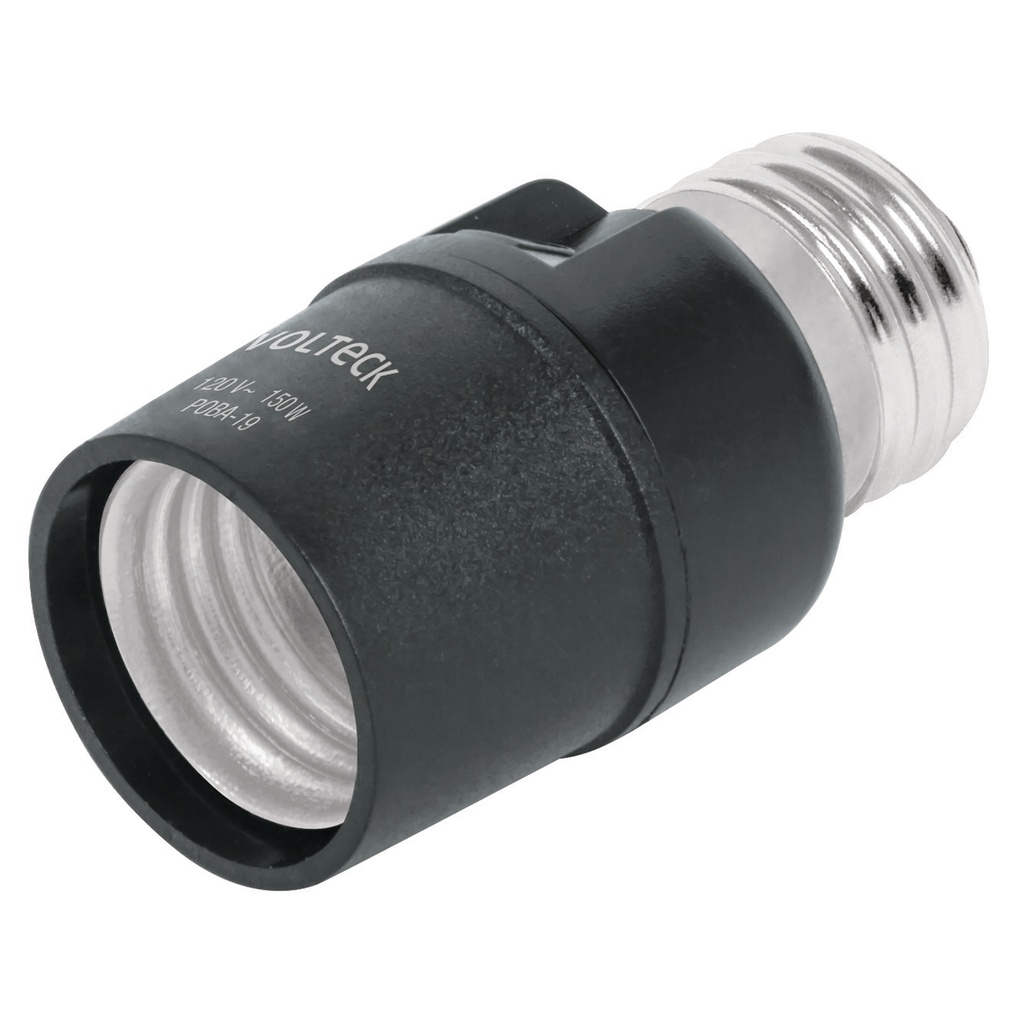 46516 / Portalámpara de PVC, con sensor de luz, Volteck