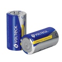 46310 / Blíster con 2 pilas zinc-carbón tamaño C, volteck, Volteck