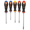 14138 / Juego de 5 desarmadores mango Comfort Grip, Truper