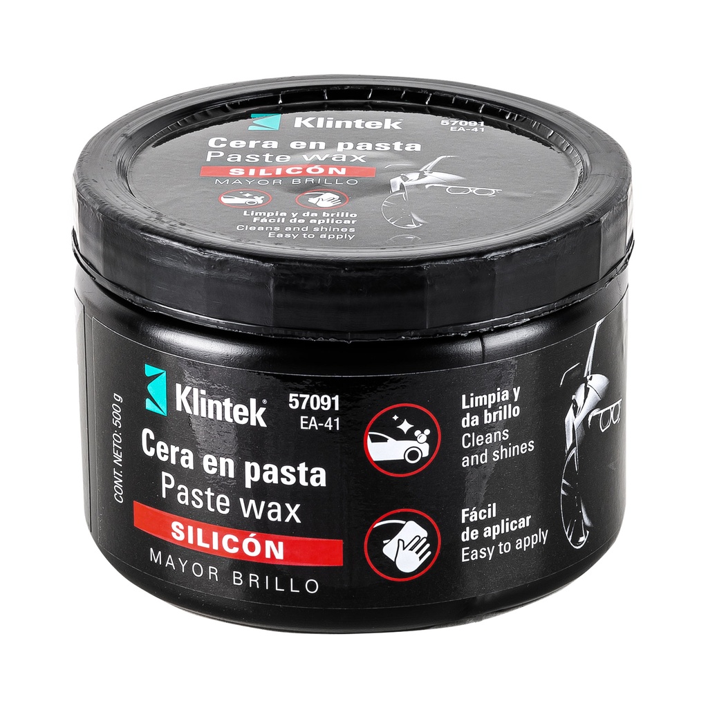 57091 / Cera en pasta de silicón para auto, 500 g, Klintek