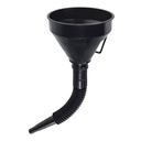 11207 / Embudo plástico 500 ml, cuello flexible con filtro, Truper