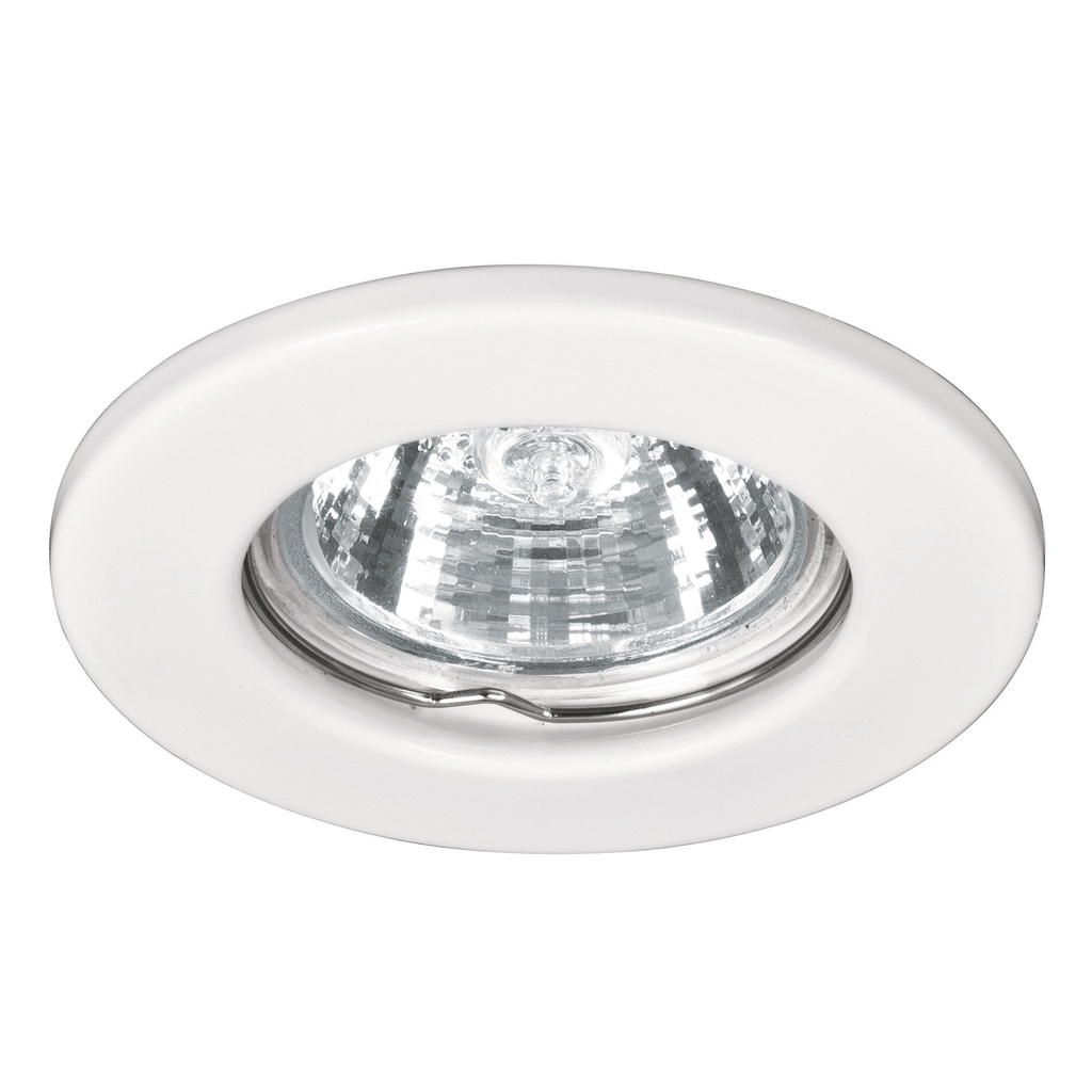 46612 / Luminario redondo blanco spot fijo, lámpara no incluida, Volteck