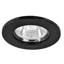 46613 / Luminario redondo negro spot fijo, lámpara no incluida, Volteck
