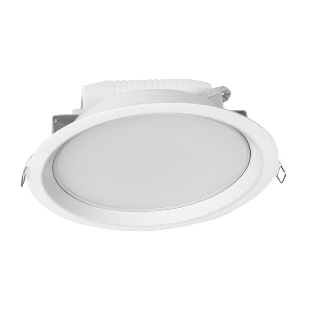 48348 / Luminario LED empotrado redondo de 12 W, luz de día, Volteck