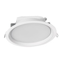 48348 / Luminario LED empotrado redondo de 12 W, luz de día, Volteck