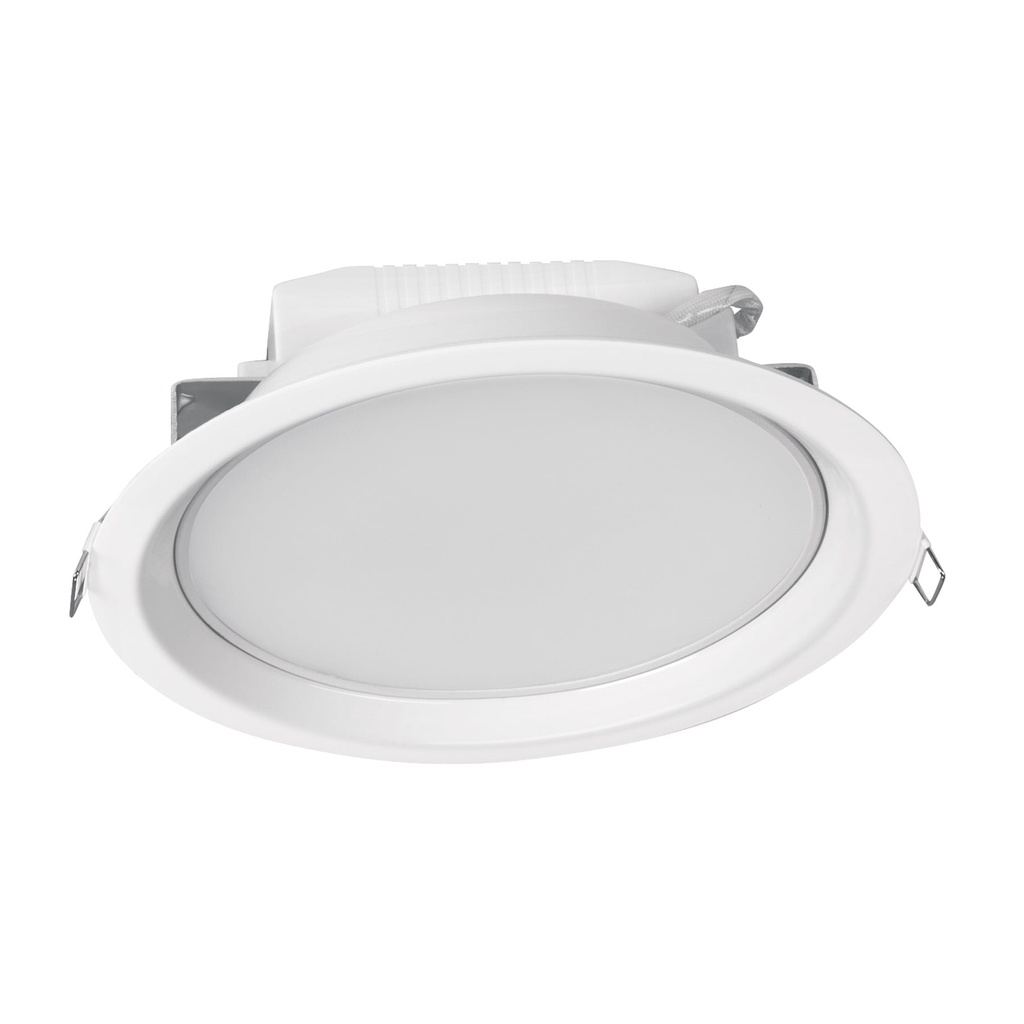 48096 / Luminario LED empotrado redondo de 12 W, luz cálida, Volteck