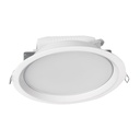 48096 / Luminario LED empotrado redondo de 12 W, luz cálida, Volteck