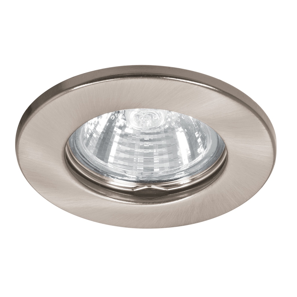 46614 / Luminario redondo satín spot fijo, lámpara no incluida, Volteck