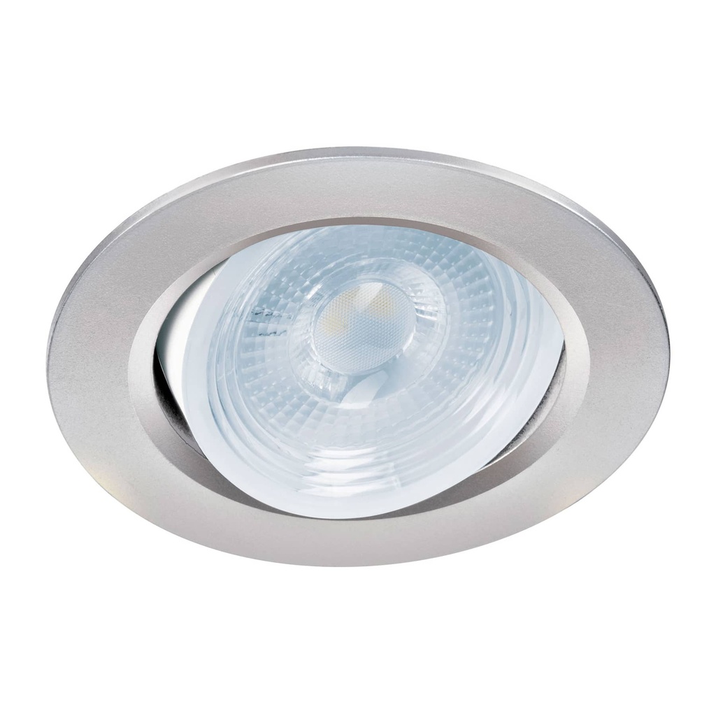 46946 / Luminario de LED 5 W empotrar redondo cromo spot dirigible, Volteck