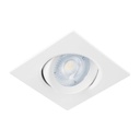 46947 / Luminario de LED 5 W empotrar cuadrado blanco spot dirigible, Volteck