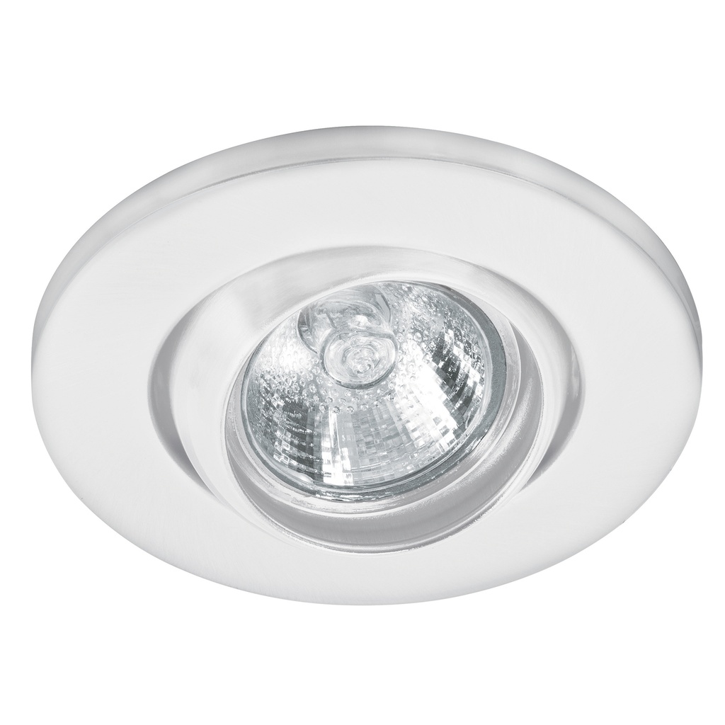 46623 / Luminario redondo blanco spot esférico, lámpara no incluida, Volteck