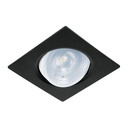 46948 / Luminario de LED 5 W empotrar cuadrado negro spot dirigible, Volteck