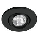 46624 / Luminario redondo negro spot esférico, lámpara no incluida, Volteck