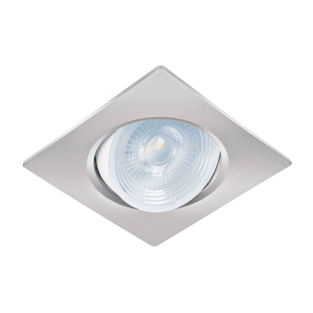 46949 / Luminario de LED 5 W empotrar cuadrado cromo spot dirigible, Volteck