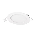 47409 / Luminario ultra delgado LED 6 W empotrar redondo luz cálida, Volteck