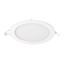 47410 / Luminario ultra delgado LED 12 W empotrar redondo luz cálida, Volteck