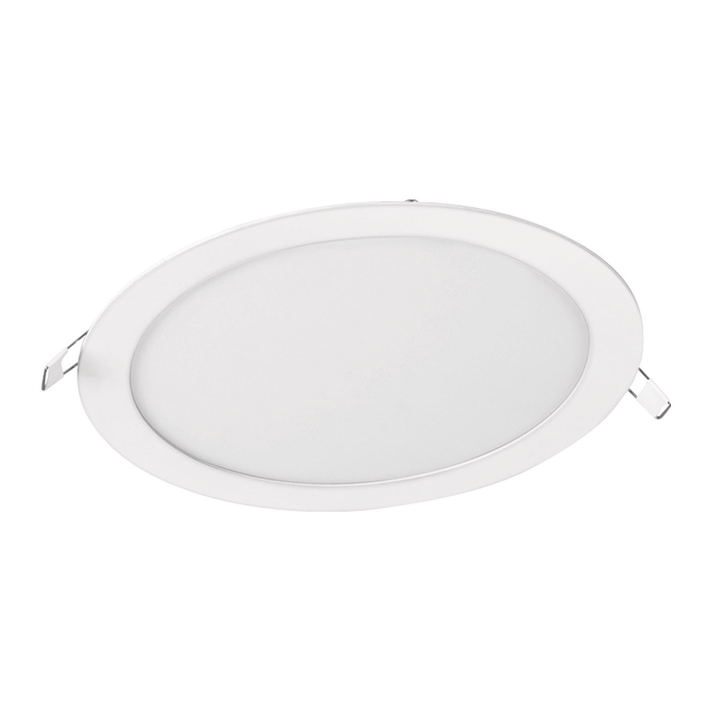 47411 / Luminario ultra delgado LED 18 W empotrar redondo luz cálida, Volteck