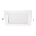 47407 / Luminario ultra delgado LED 12W empotrar cuadrado luz cálida, Volteck