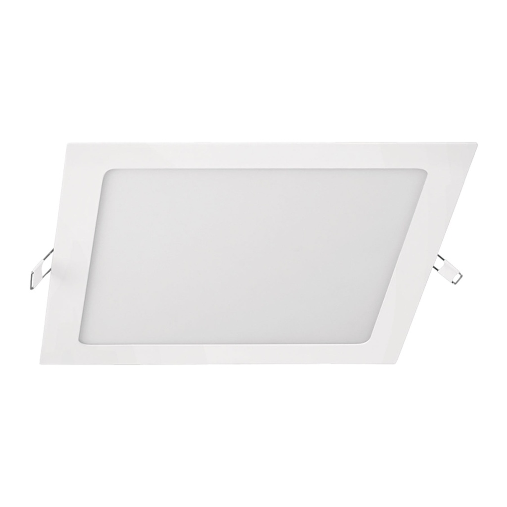 47408 / Luminario ultra delgado LED 18W empotrar cuadrado luz cálida, Volteck