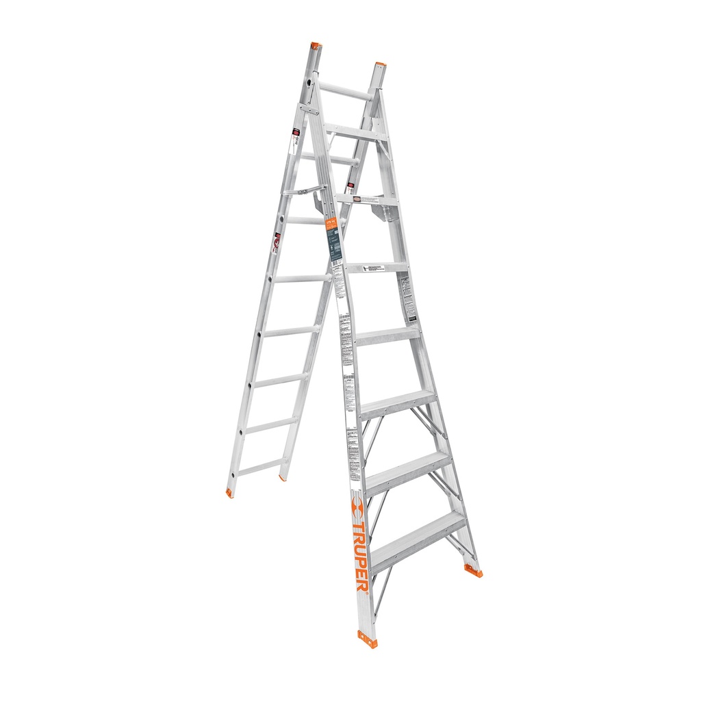 16747 / Escalera de combinación, tipo ll, 15 escalones, Truper