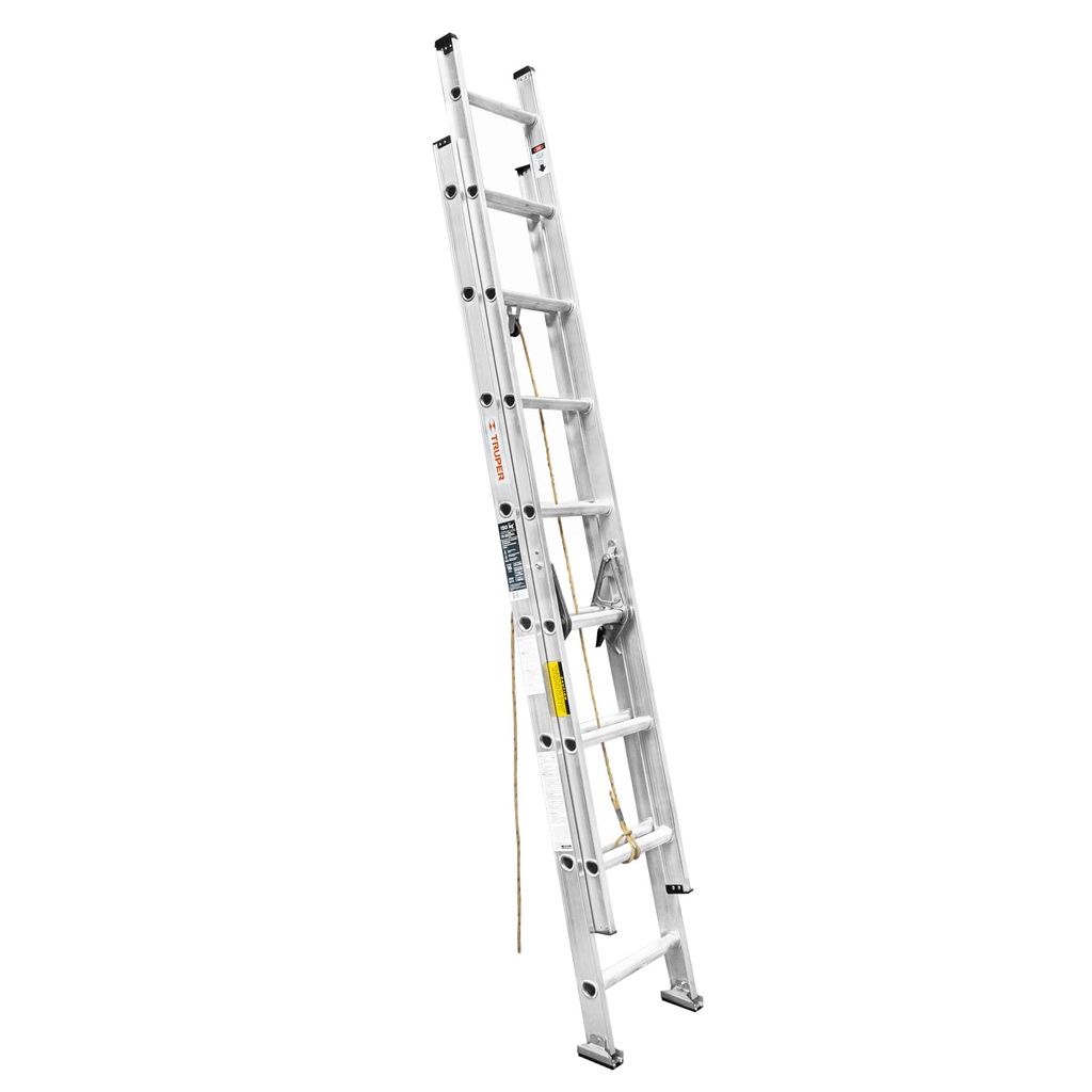 16026 / Escalera de extensión, tipo III, 16 peldaños, Truper