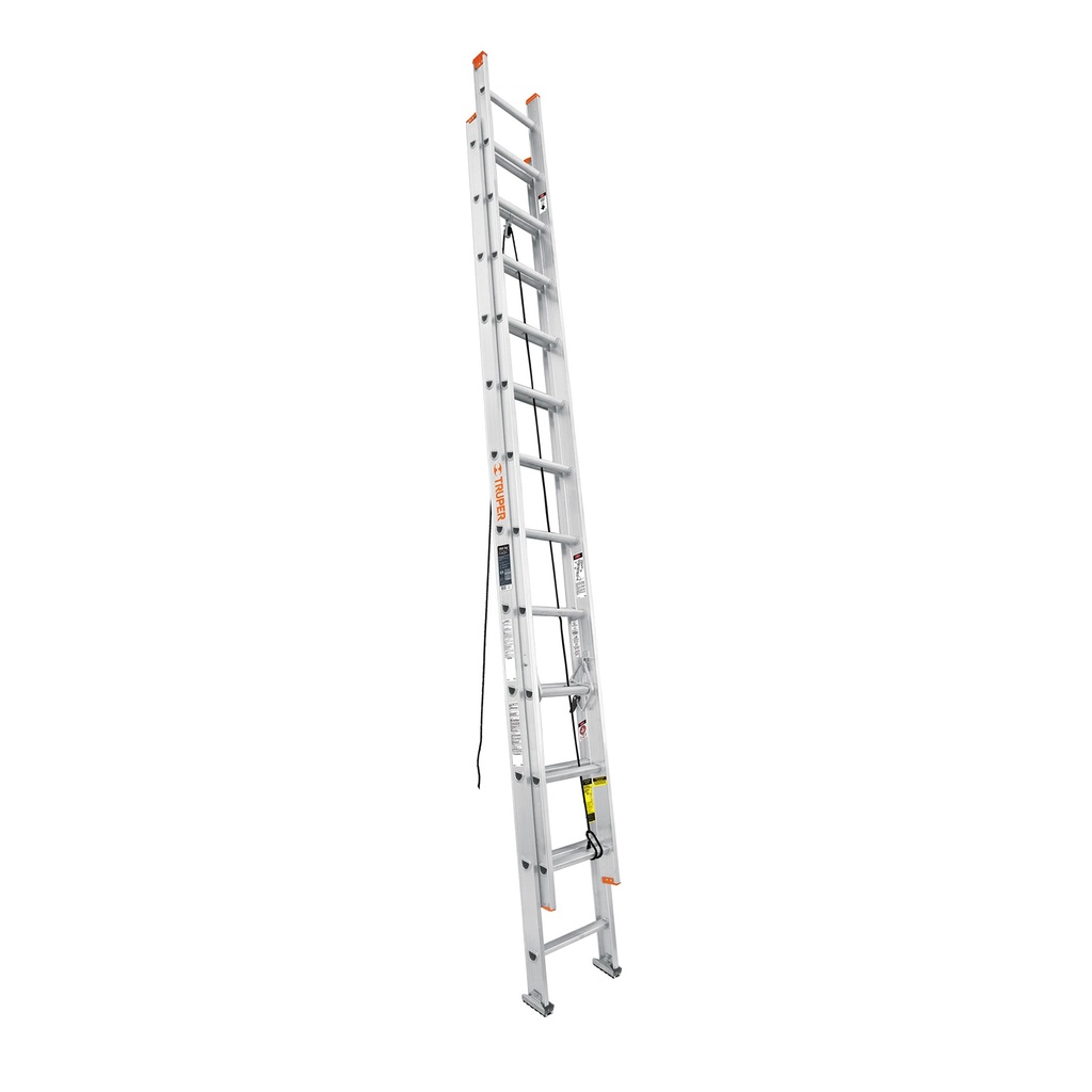 16028 / Escalera de extensión, tipo III, 24 peldaños, Truper