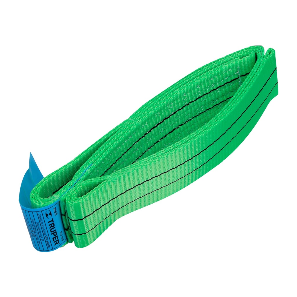 101631 / Eslinga de poliéster redonda sin fin, 2 T x 1 m, Truper