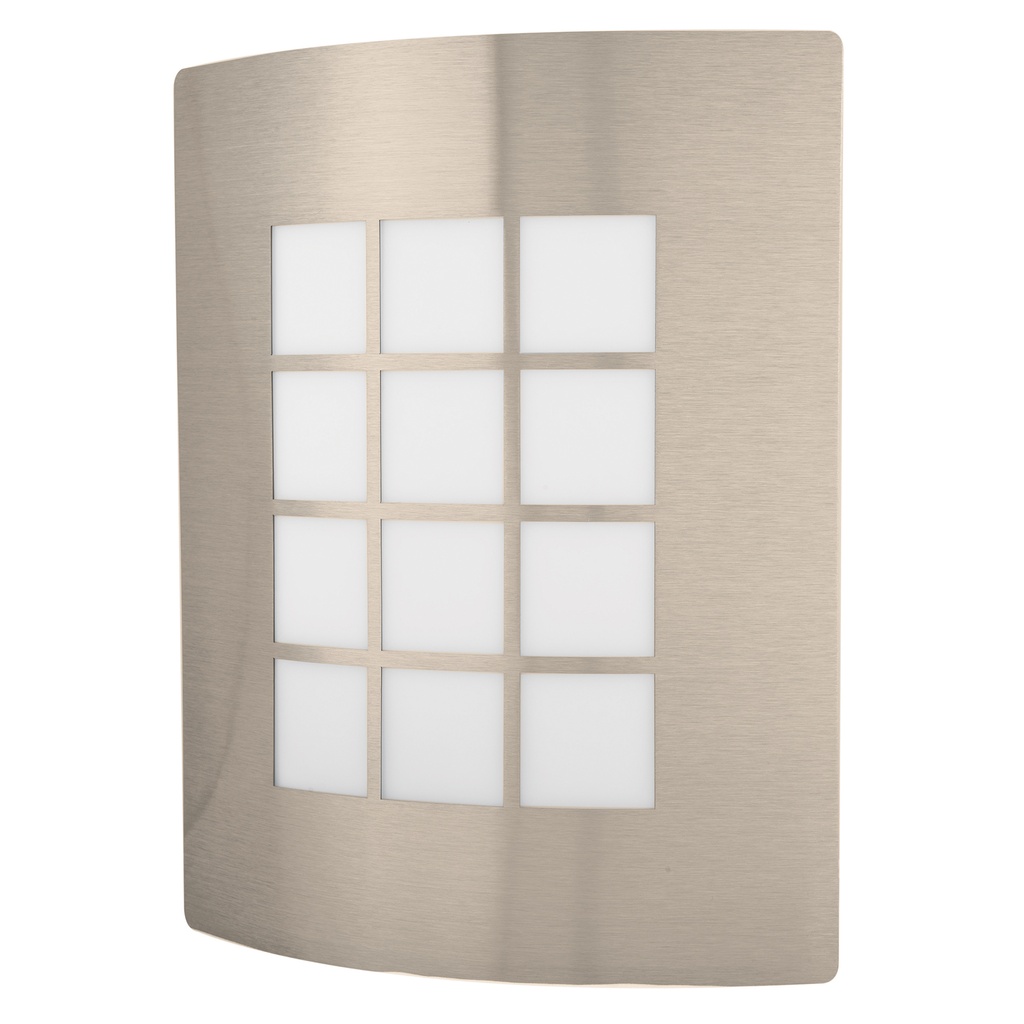 47390 / Arbotante decorativo cuerpo acero inox, lámpara no incluida, Volteck