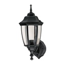 47289 / Arbotante tipo farol tradicional soportado p/exterior, negro, Volteck