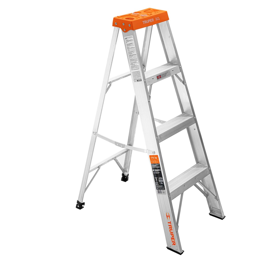 10435 / Escalera de tijera tipo II 3 peldaños, Truper