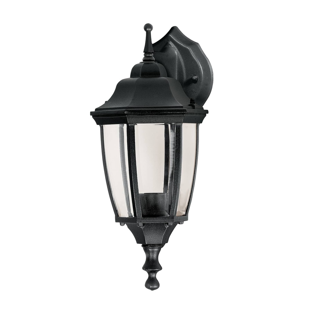 47291 / Arbotante tipo farol tradicional suspendido p/exterior negro, Volteck