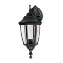 47291 / Arbotante tipo farol tradicional suspendido p/exterior negro, Volteck