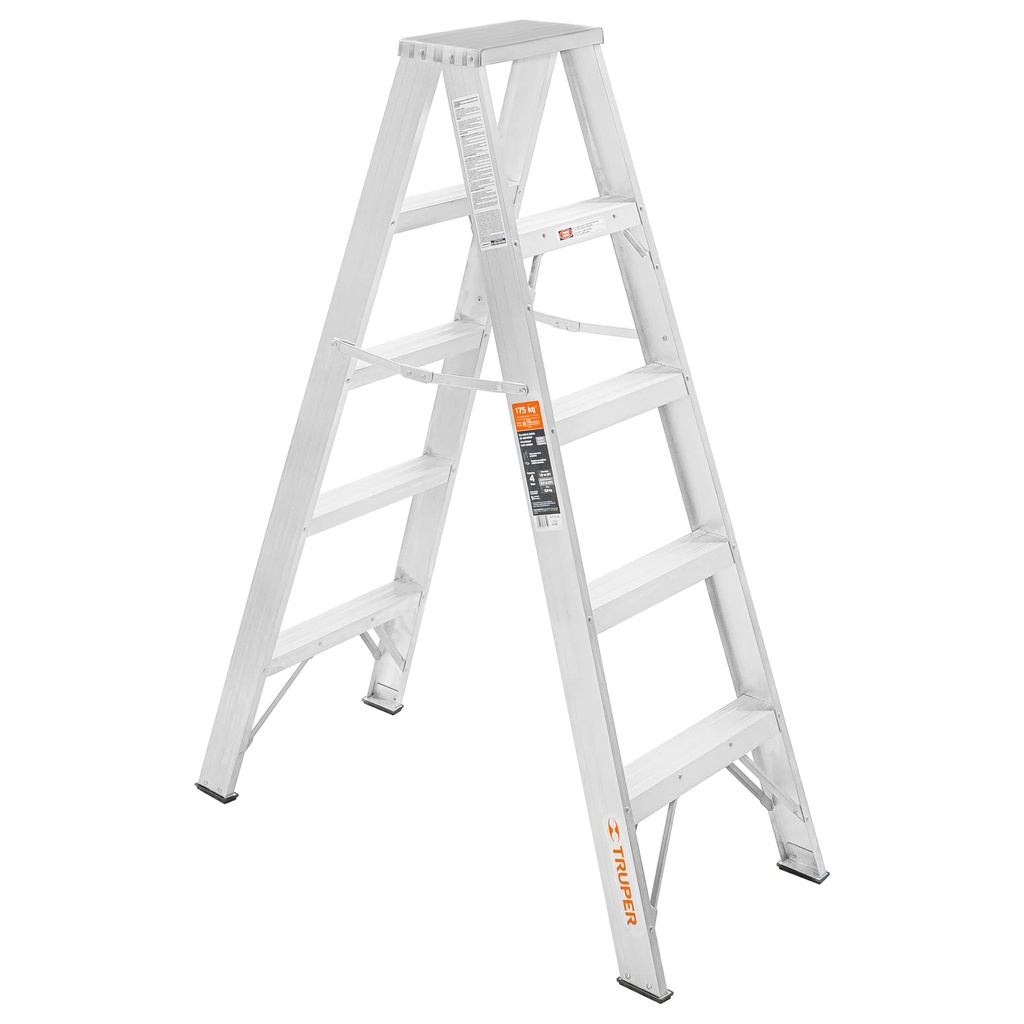 10495 / Escalera de tijera doble, tipo ll, 4 escalones, Truper