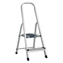 16763 / Escalera tubular plegable, 2 peldaños, aluminio, Truper