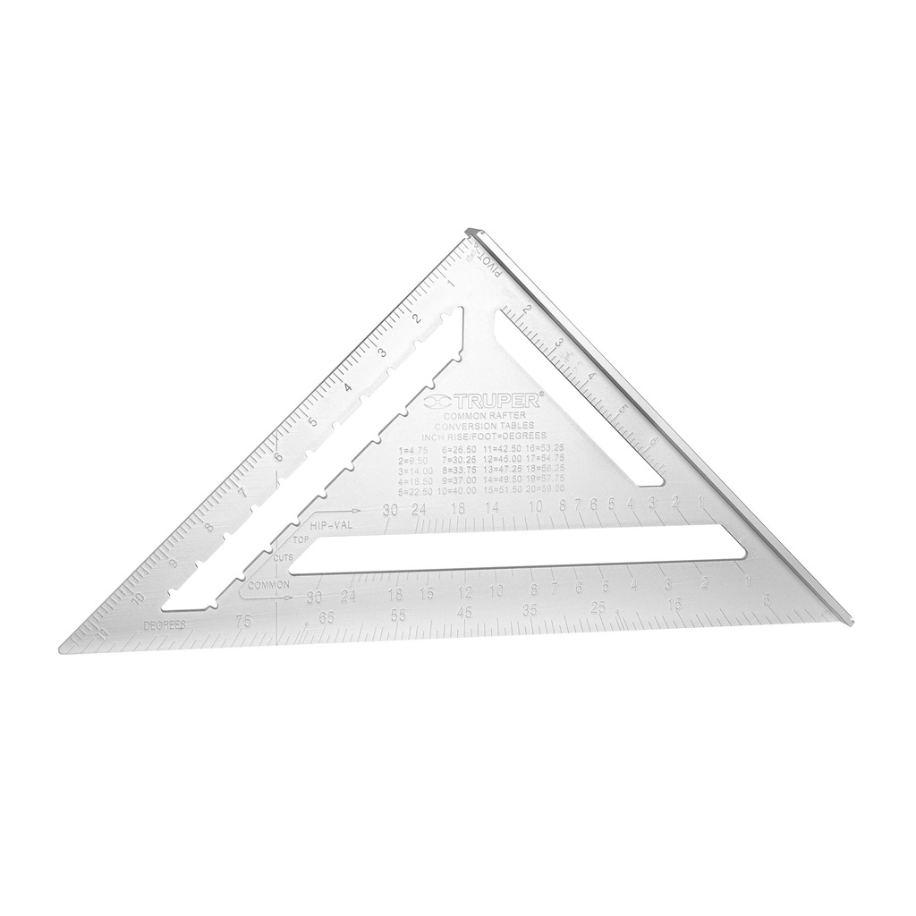 15132 / Escuadra 12' de aluminio para muros de yeso, Truper