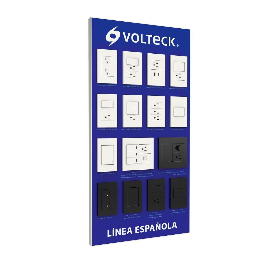 57025 / Exhibidor de Línea Española, Volteck