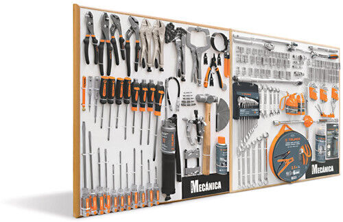 Respaldo de inventario para exhibidor mecanica 80x80cm, 2sec, Truper