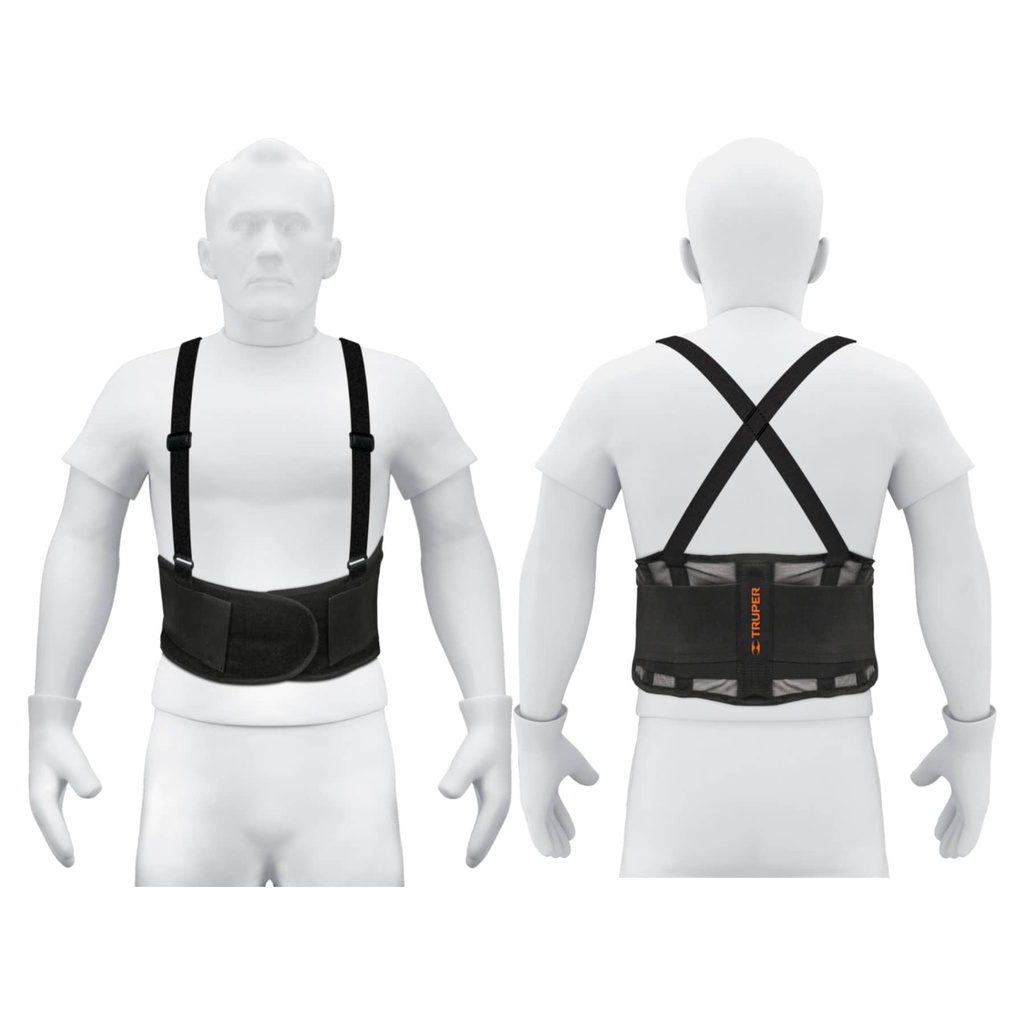 11966 / Faja lumbar de malla transpirable, talla G, Truper