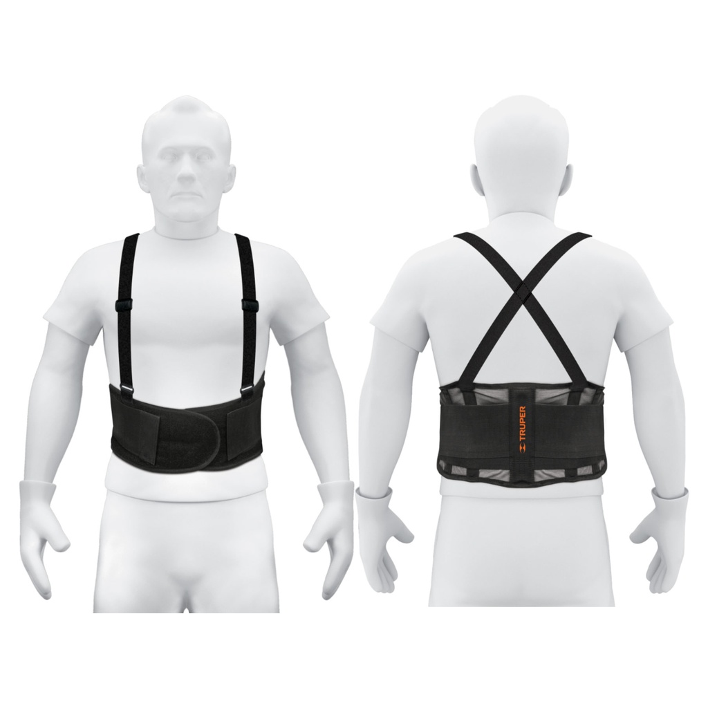 11965 / Faja lumbar de malla transpirable, talla M, Truper