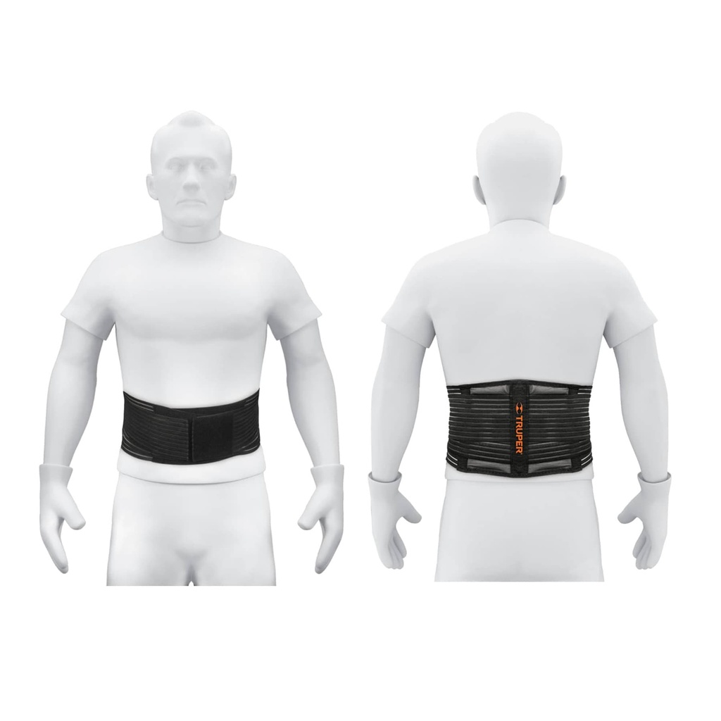 11963 / Faja lumbar tipo cinturón de malla transpirable, XG, Truper