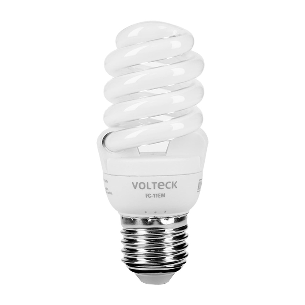 48503 / Lámpara espiral mini T2 11 W luz cálida en blíster, Volteck