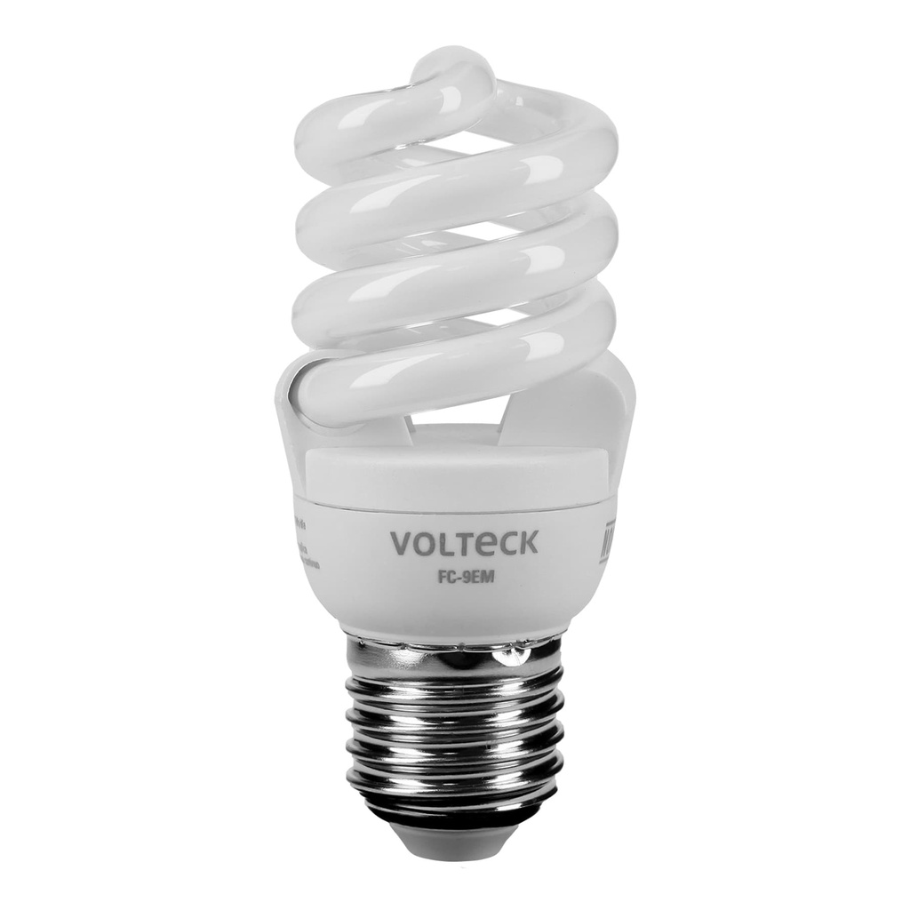 48501 / Lámpara espiral mini T2 9 W luz cálida en blíster, Volteck