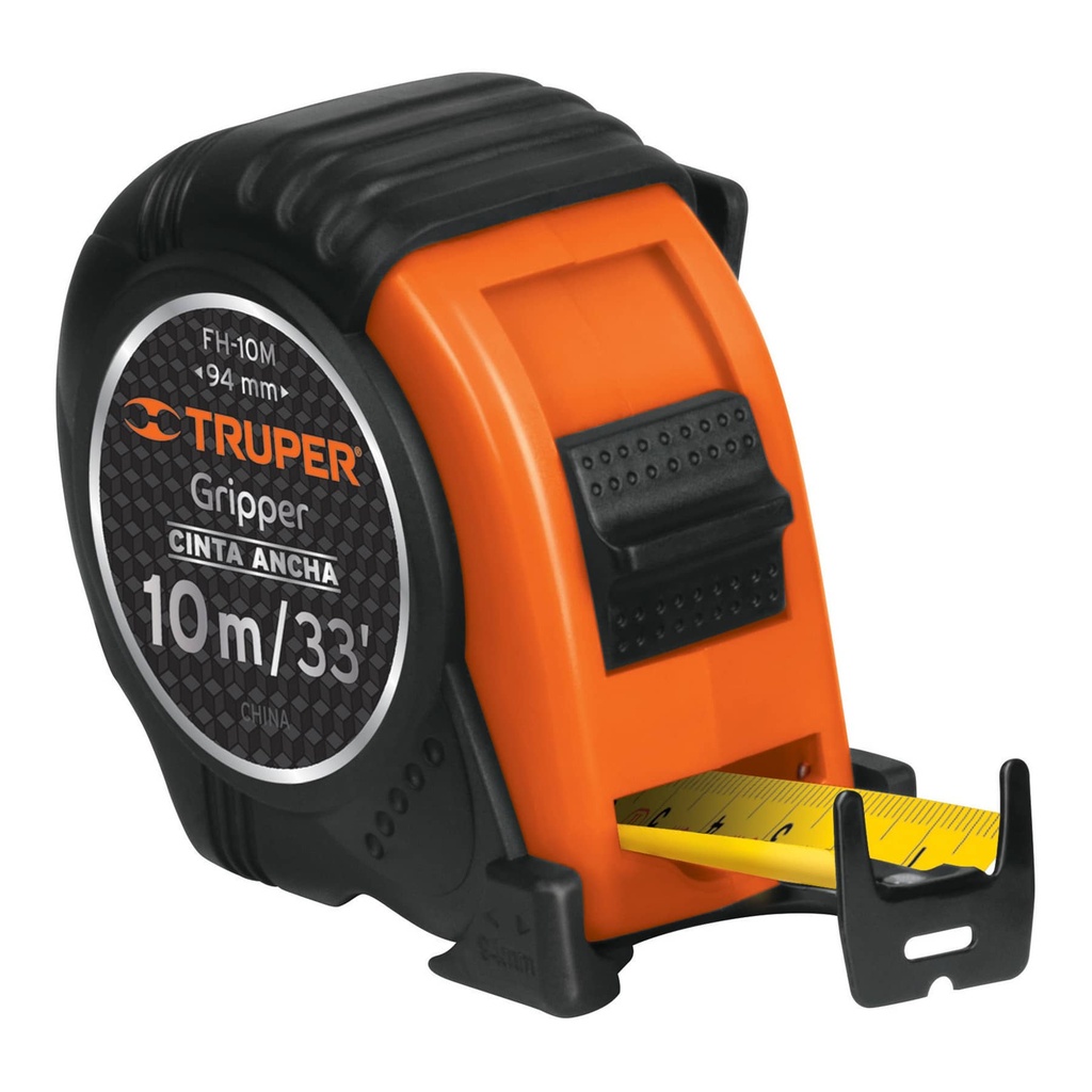 14582 / Flexómetro Gripper contra impactos 10 m cinta 32 mm, Truper