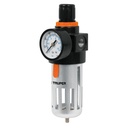 18238 / Filtro y regulador de presión de aire, cuerda 1/4 NPT, Truper