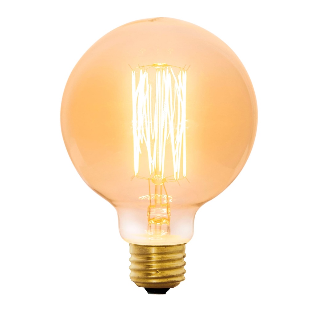 47105 / Lámpara incandescente vintage 40 W tipo globo, Volteck