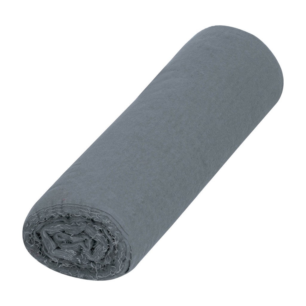 56021 / Rollo de 25 m de franela gris de algodón, Klintek