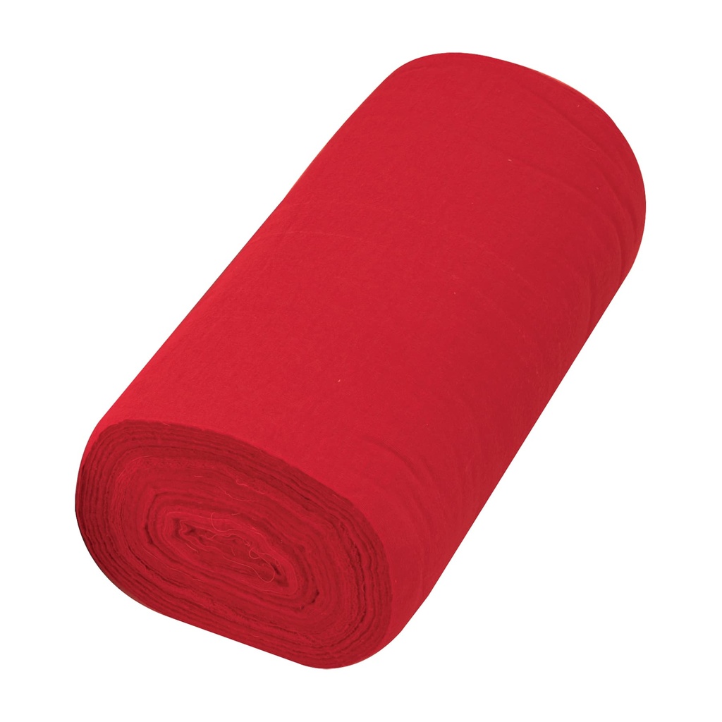 57002 / Rollo de 50 m de franela roja de algodón, Klintek
